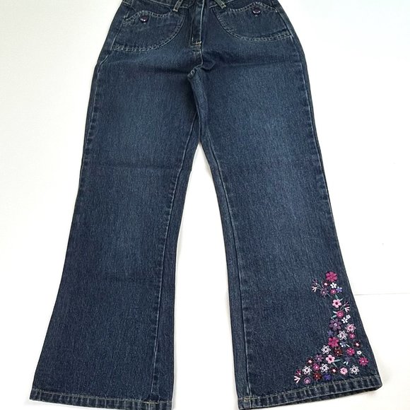 NWT Gymboree Girl Flower Hem Jean & Romantique Tee Size 9 - Picture 2 of 8